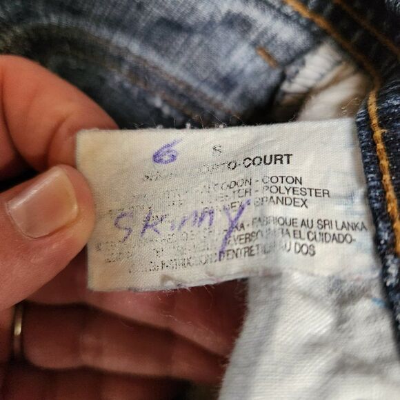 Gloria Vanderbilt Straight Leg Denim Jeans Women's 6 Short Petite Blue High Rise - Picture 9 of 9